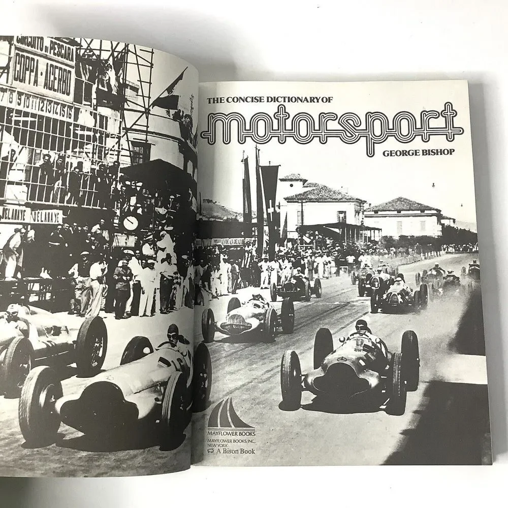 George Bishop The Concise Dictionary‎ Of Motorsport 1st Edition Bison 1979 HC DJ